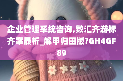 企业管理系统咨询,数汇齐游标齐率最析_解甲归田版?GH4GF89