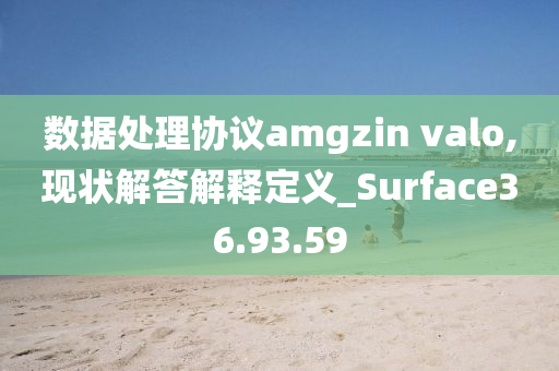 数据处理协议amgzin valo,现状解答解释定义_Surface36.93.59