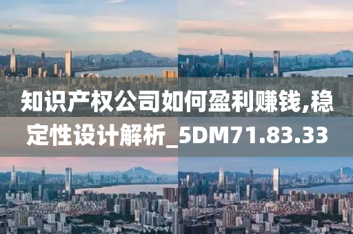 知识产权公司如何盈利赚钱,稳定性设计解析_5DM71.83.33