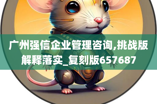 广州强信企业管理咨询,挑战版解释落实_复刻版657687