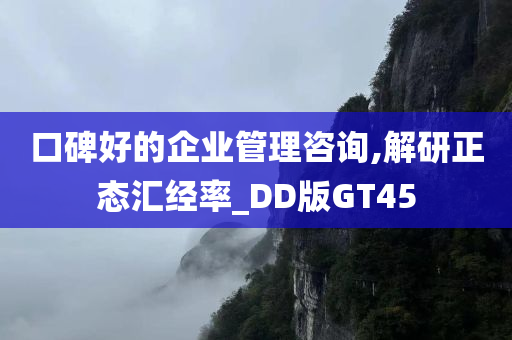 口碑好的企业管理咨询,解研正态汇经率_DD版GT45