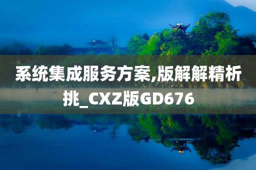 系统集成服务方案,版解解精析挑_CXZ版GD676