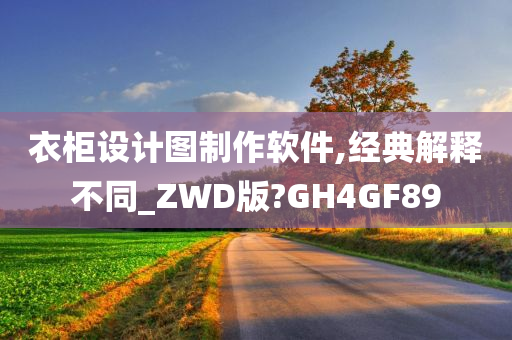 衣柜设计图制作软件,经典解释不同_ZWD版?GH4GF89