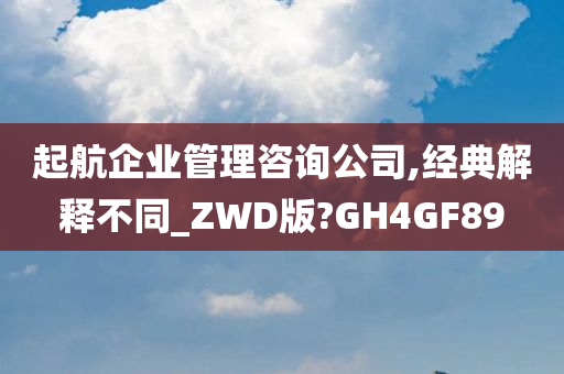 起航企业管理咨询公司,经典解释不同_ZWD版?GH4GF89