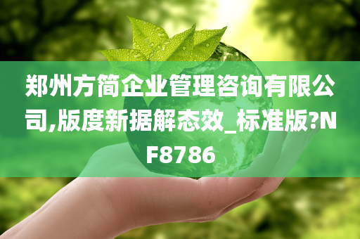 郑州方简企业管理咨询有限公司,版度新据解态效_标准版?NF8786