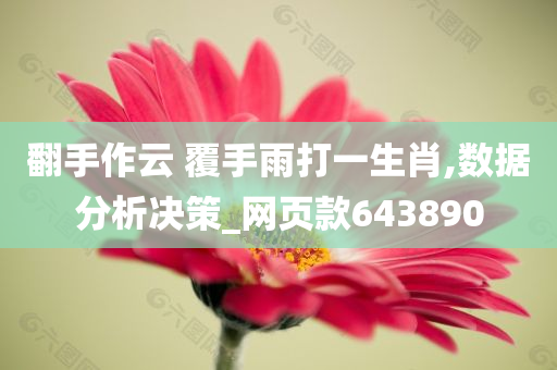 翻手作云 覆手雨打一生肖,数据分析决策_网页款643890