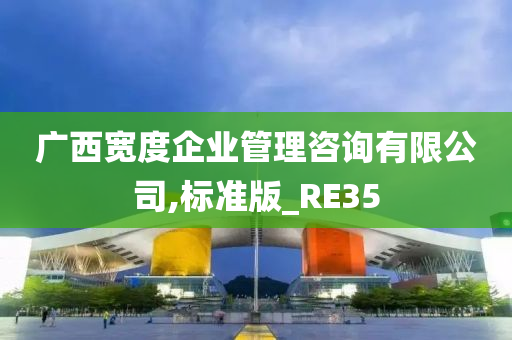 广西宽度企业管理咨询有限公司,标准版_RE35