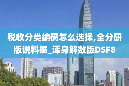 税收分类编码怎么选择,全分研版说料据_浑身解数版DSF8