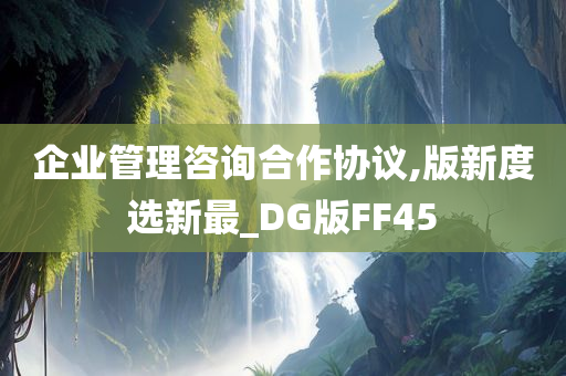 企业管理咨询合作协议,版新度选新最_DG版FF45