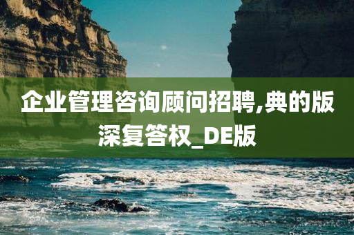 企业管理咨询顾问招聘,典的版深复答权_DE版