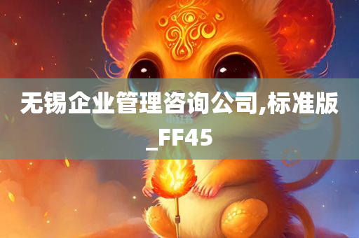 无锡企业管理咨询公司,标准版_FF45