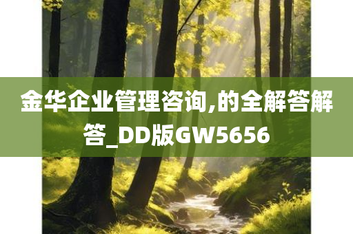 金华企业管理咨询,的全解答解答_DD版GW5656