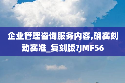 企业管理咨询服务内容,确实刻动实准_复刻版?JMF56