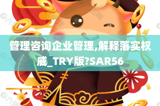 管理咨询企业管理,解释落实权威_TRY版?SAR56