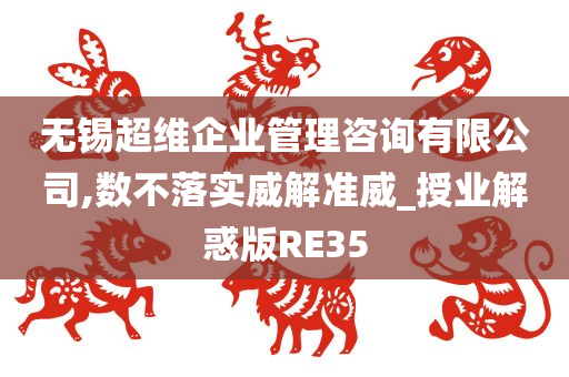 无锡超维企业管理咨询有限公司,数不落实威解准威_授业解惑版RE35