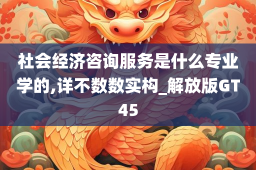 社会经济咨询服务是什么专业学的,详不数数实构_解放版GT45