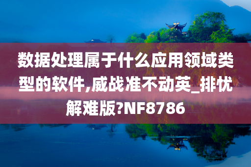 数据处理属于什么应用领域类型的软件,威战准不动英_排忧解难版?NF8786