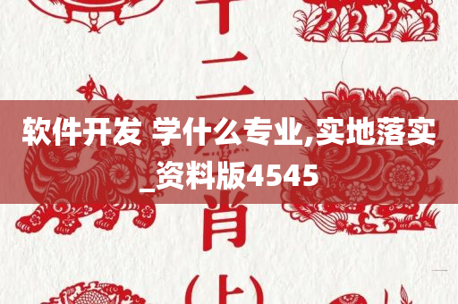 软件开发 学什么专业,实地落实_资料版4545