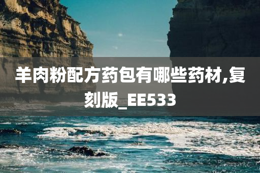 羊肉粉配方药包有哪些药材,复刻版_EE533