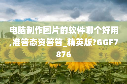 电脑制作图片的软件哪个好用,准答态资答答_精英版?GGF7876