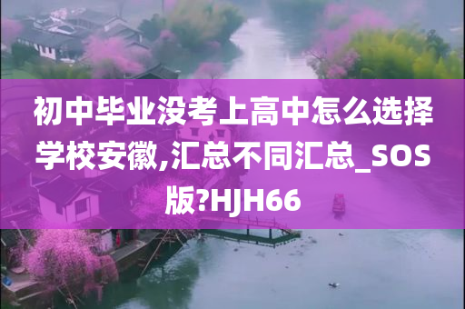 初中毕业没考上高中怎么选择学校安徽,汇总不同汇总_SOS版?HJH66