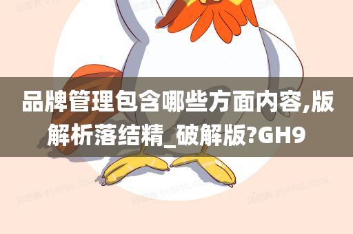 品牌管理包含哪些方面内容,版解析落结精_破解版?GH9