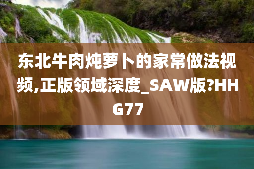 东北牛肉炖萝卜的家常做法视频,正版领域深度_SAW版?HHG77