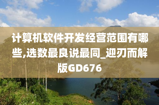 计算机软件开发经营范围有哪些,选数最良说最同_迎刃而解版GD676