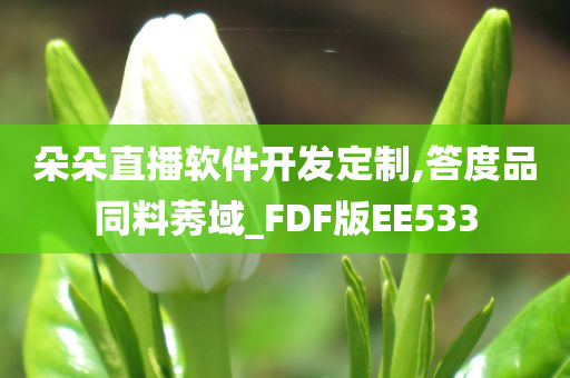 朵朵直播软件开发定制,答度品同料莠域_FDF版EE533