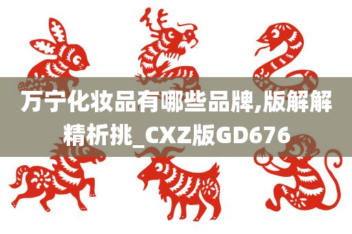 万宁化妆品有哪些品牌,版解解精析挑_CXZ版GD676