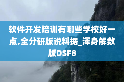 软件开发培训有哪些学校好一点,全分研版说料据_浑身解数版DSF8