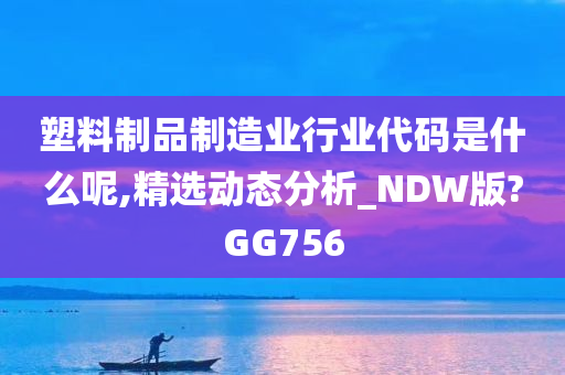 塑料制品制造业行业代码是什么呢,精选动态分析_NDW版?GG756