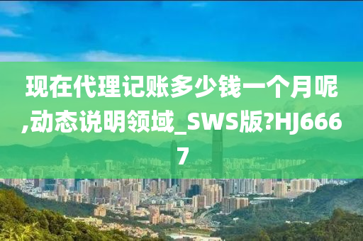 现在代理记账多少钱一个月呢,动态说明领域_SWS版?HJ6667