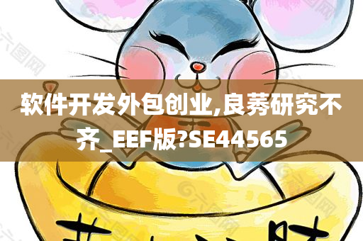 软件开发外包创业,良莠研究不齐_EEF版?SE44565