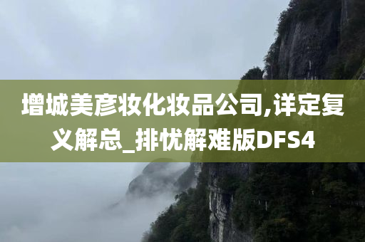 增城美彦妆化妆品公司,详定复义解总_排忧解难版DFS4