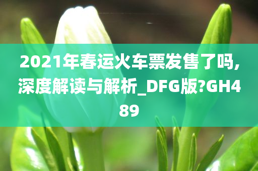 2021年春运火车票发售了吗,深度解读与解析_DFG版?GH489