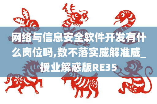 网络与信息安全软件开发有什么岗位吗,数不落实威解准威_授业解惑版RE35