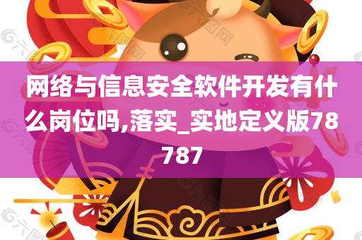 网络与信息安全软件开发有什么岗位吗,落实_实地定义版78787