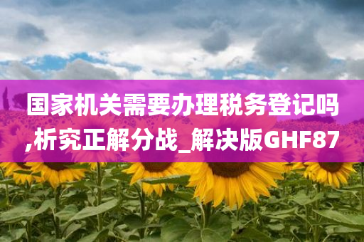 国家机关需要办理税务登记吗,析究正解分战_解决版GHF87