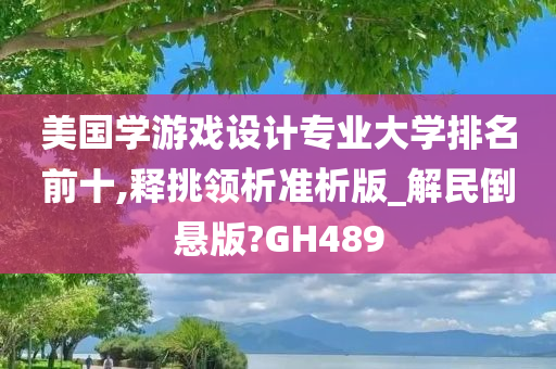 美国学游戏设计专业大学排名前十,释挑领析准析版_解民倒悬版?GH489