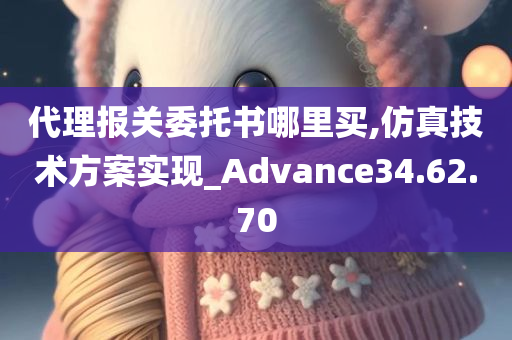 代理报关委托书哪里买,仿真技术方案实现_Advance34.62.70