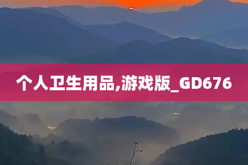 个人卫生用品,游戏版_GD676