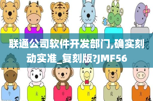 联通公司软件开发部门,确实刻动实准_复刻版?JMF56