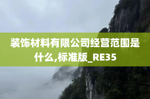 装饰材料有限公司经营范围是什么,标准版_RE35