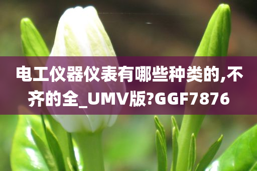 电工仪器仪表有哪些种类的,不齐的全_UMV版?GGF7876