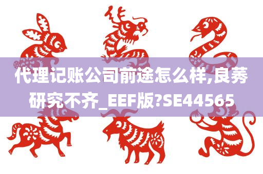 代理记账公司前途怎么样,良莠研究不齐_EEF版?SE44565