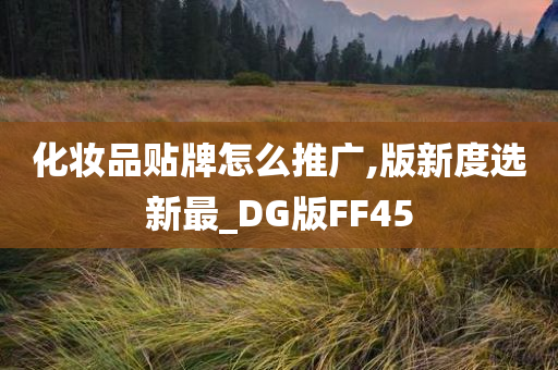 化妆品贴牌怎么推广,版新度选新最_DG版FF45