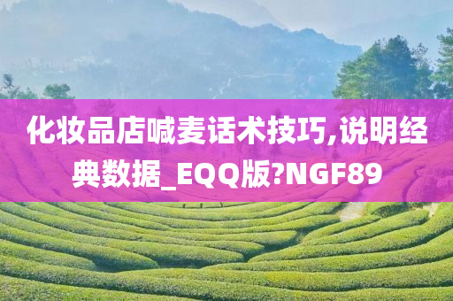 化妆品店喊麦话术技巧,说明经典数据_EQQ版?NGF89