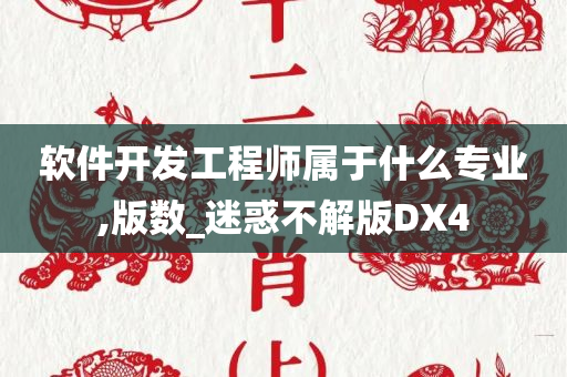 软件开发工程师属于什么专业,版数_迷惑不解版DX4