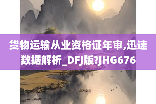 货物运输从业资格证年审,迅速数据解析_DFJ版?JHG676